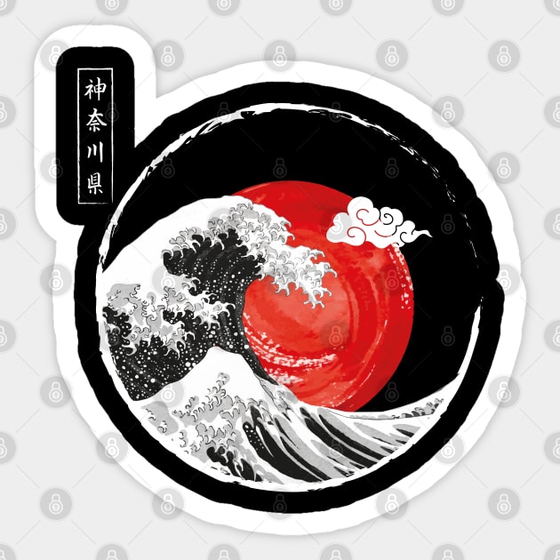 Kanagawa Sticker by The Iconic Arts